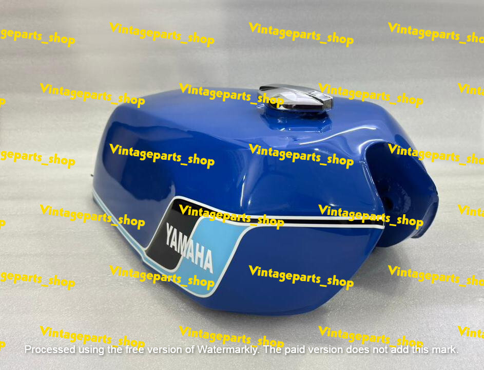 Fit For Yamaha RD250 RD400 Blue Painted Steel Petrol Fuel Tank 1976-1977 Model