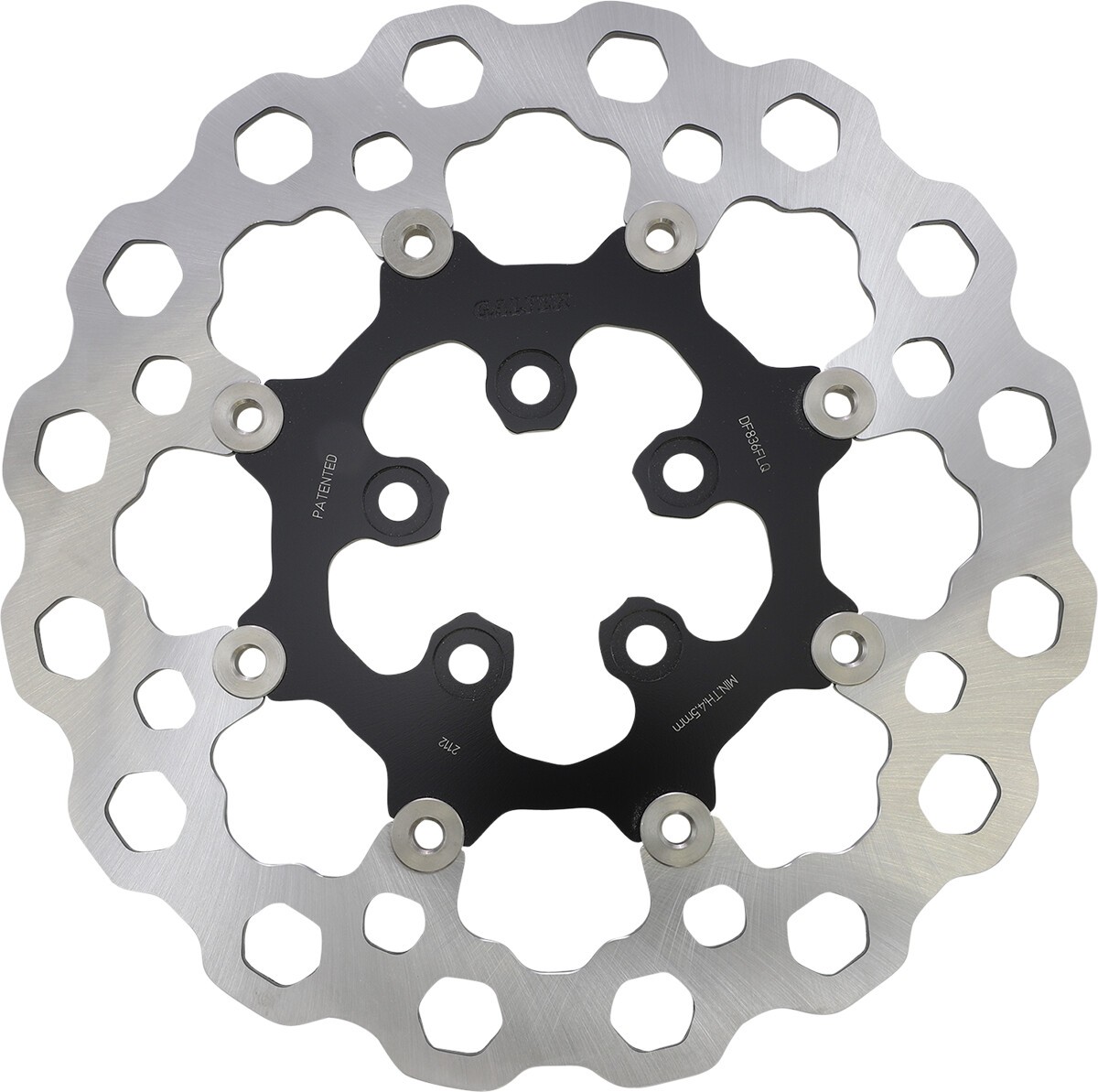 Galfer Cubiq Rear Brake Rotor Full-Floating Black Carrier