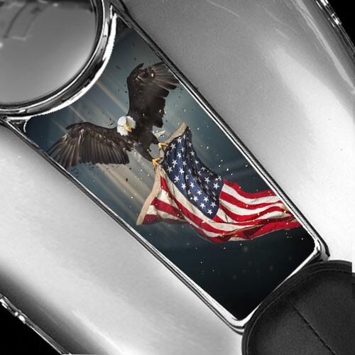 AMERICAN BALD EAGLE USA Tank Dash Panel Insert Fits Electra & Road Glide 98 – 07