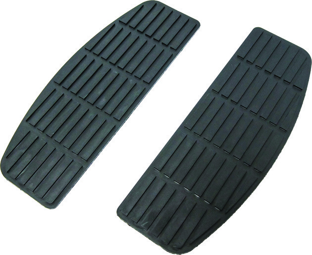 HardDrive Glue-On Rectangular Driver Floorboard Pads Harley Touring 1984-2005