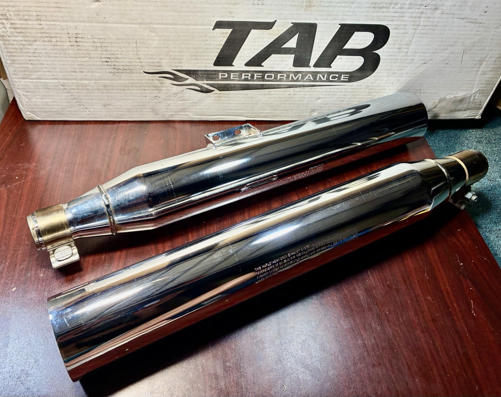 Tab Exhausts Harley Davidson Slip On Exhaust Baffle Chrome Performance Tail Pipe