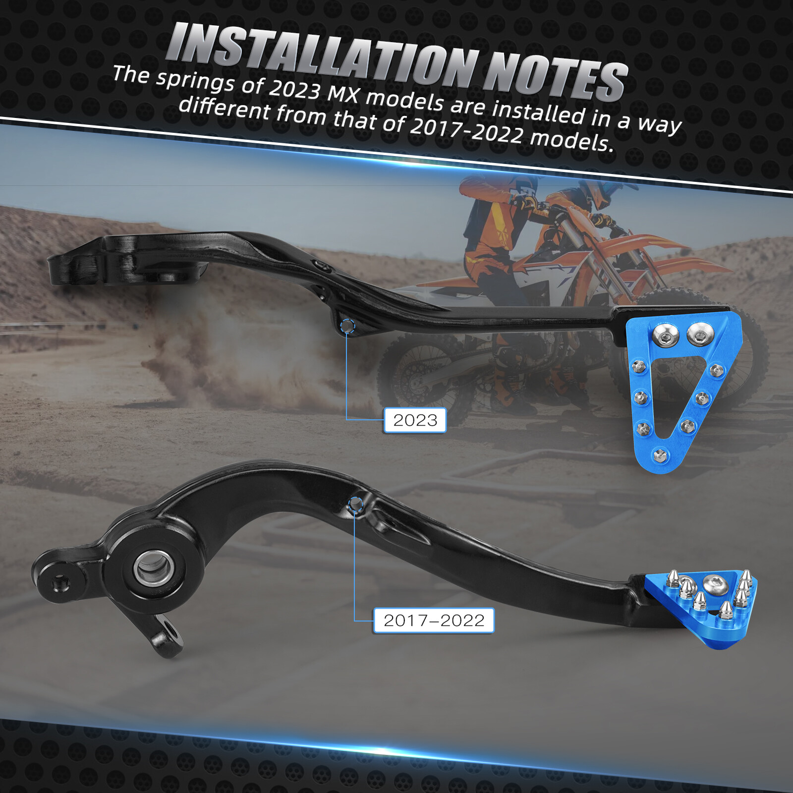 Brake Pedal Gear Shift Lever For Husqvarna 125-501 TC/TE/FC/FE/TX/FX 2017-2023