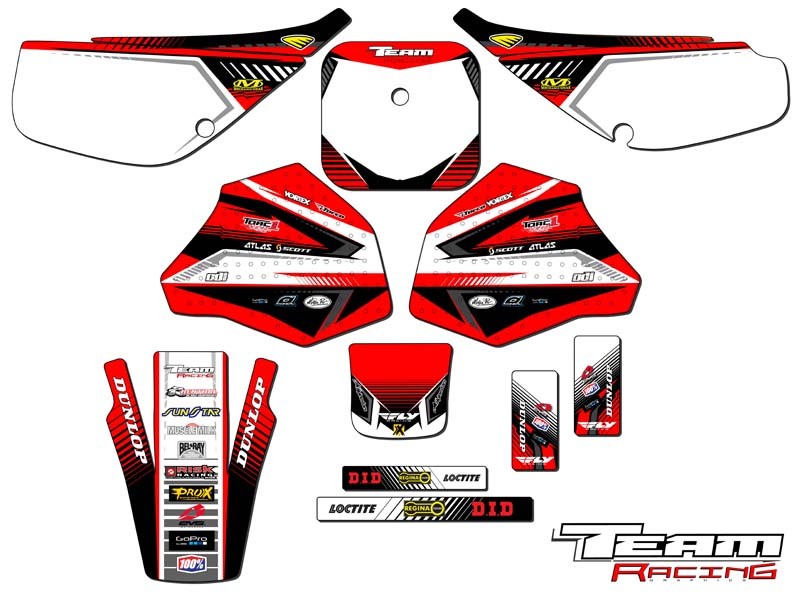 1985-2000 HONDA XR 80 100 GRAPHICS KIT DECALS STICKERS DECO MX 1999 1998 1997