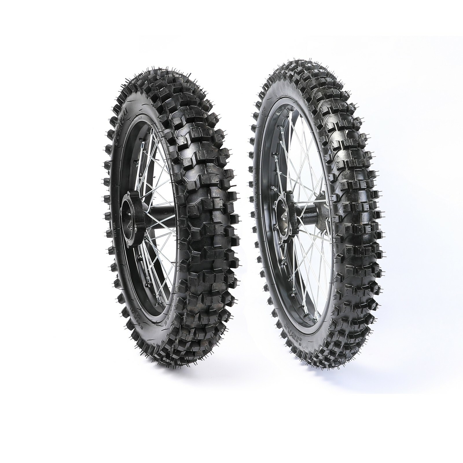 17″ + 14″ Wheels 90/100-14 70/100-17 Tire and Rim Dirt Pit Bike Apollo SSR 125CC