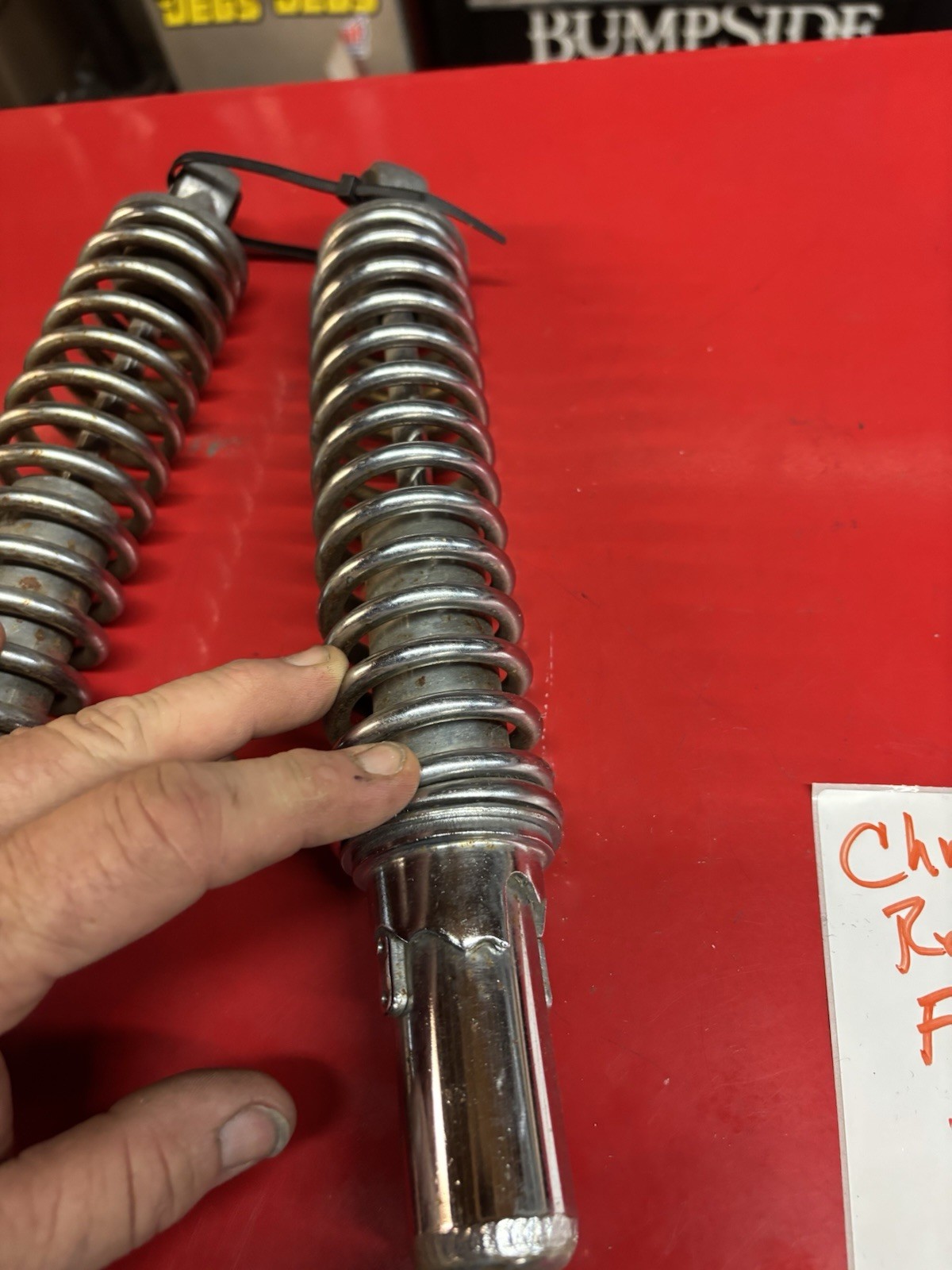 1975 1970s Honda XL 125 XL125 Chrome Rear Shocks #1805