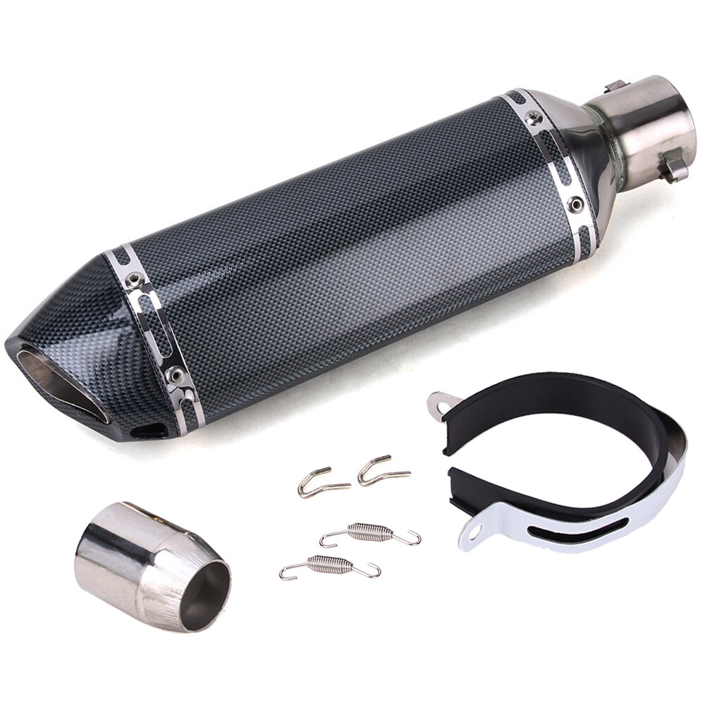 Universal Motorcycle Exhaust Muffler Tail Pipe w/ DB Killer Slip On 38-51mm
