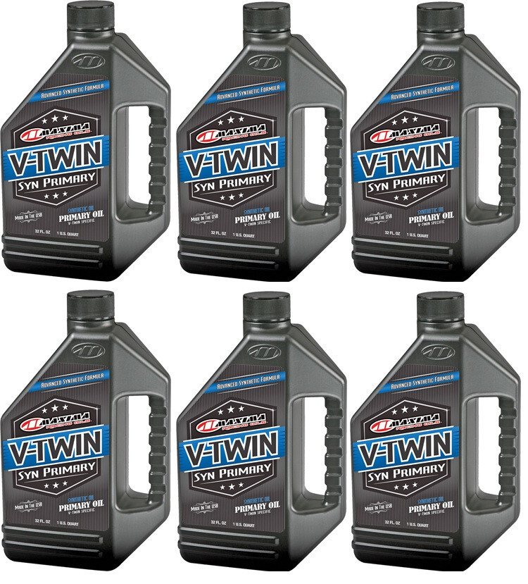 6 Quart Bottles Maxima V-Twin Synthetic Primary Oil Wet Clutch Harley Davidson