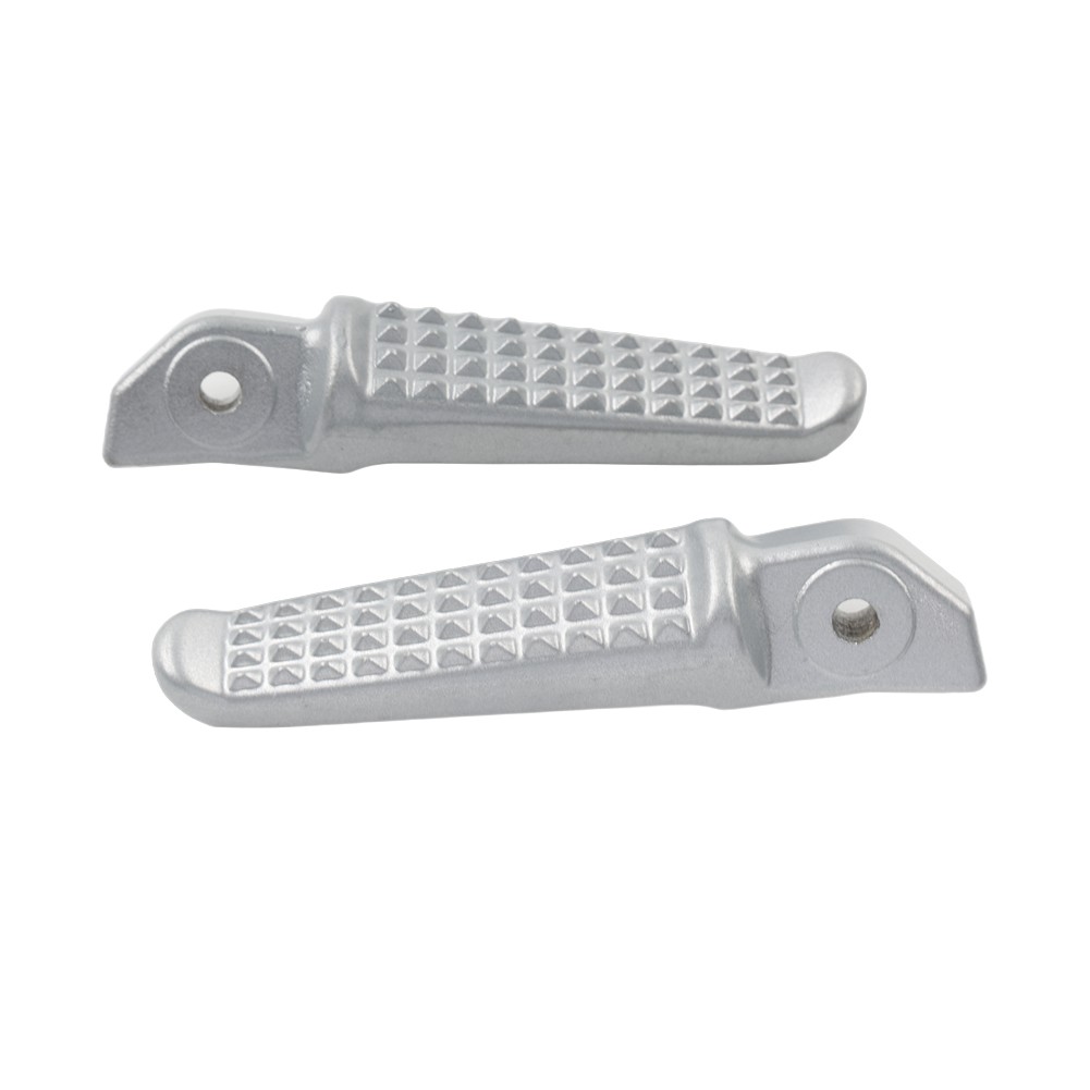 1Pair For Honda Grom MSX125 Universal Motorcycle Rear Foot Pegs Footrests Sliver