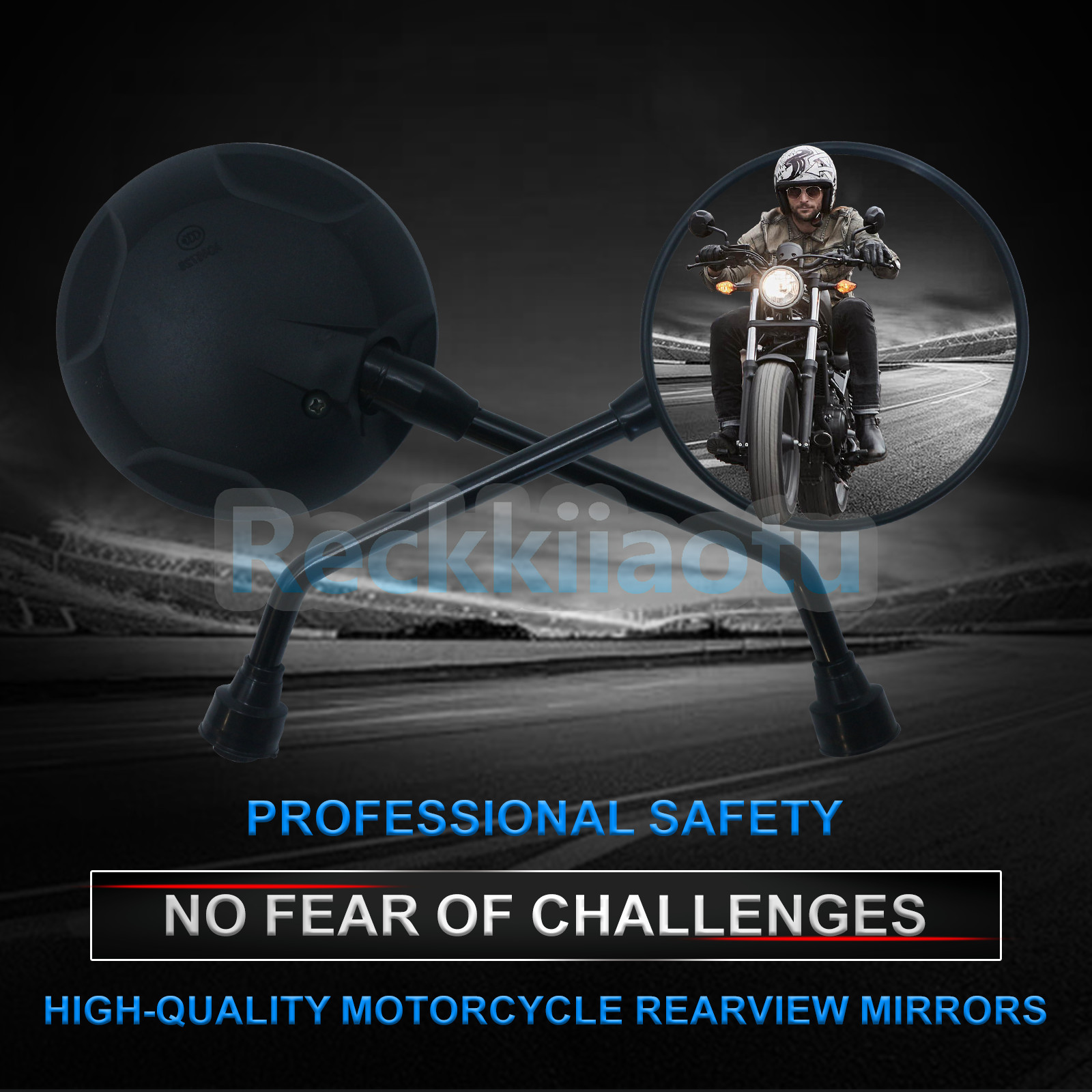 10MM Motorcycle Rear-View Mirror FOR ALL YEAR HONDA REBEL 300 / 500 / Grom 125
