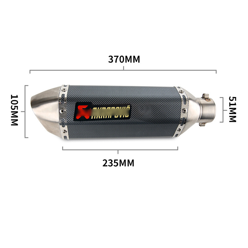 51mm Muffler Exhaust Pipe with DB Killer Escape Modified for Duke 200 2020-2024