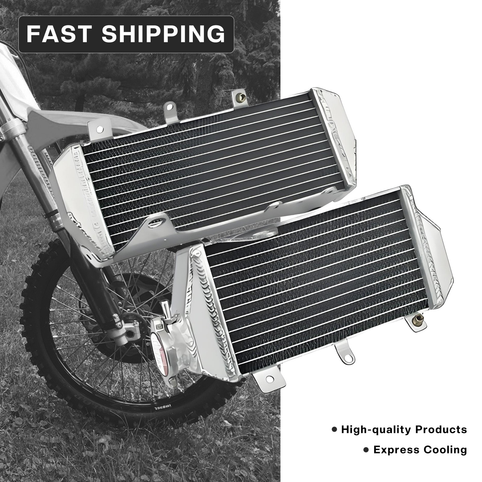 Aluminum Radiators For Honda CRF450RX CRF450R Engine Water Cooling 2017 2018-20