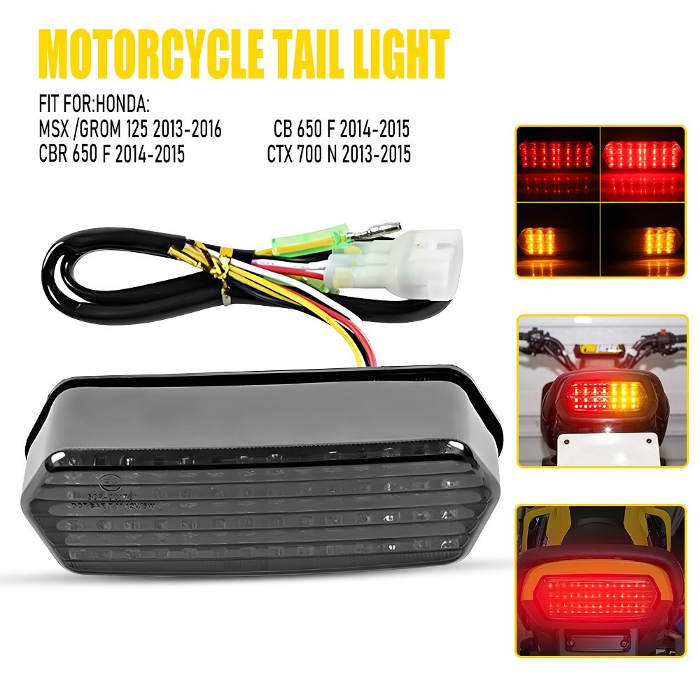 Integrated LED Tail Light Brake Turn Signal For Honda Grom 125 CBR650F CTX700N A