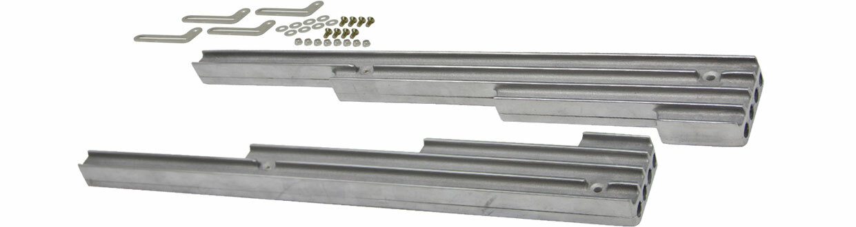 ALUMINUM BILLET 9.5MM WIRE LOOM SET FINNED – POLISHED