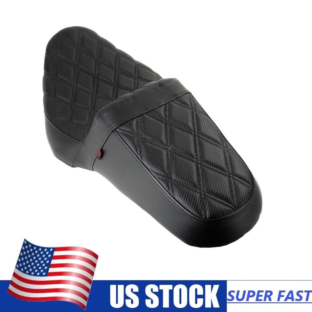 Rider Passenger Seat Black Stitch For Harley Electra Glide Classic FLHTC 1997-07