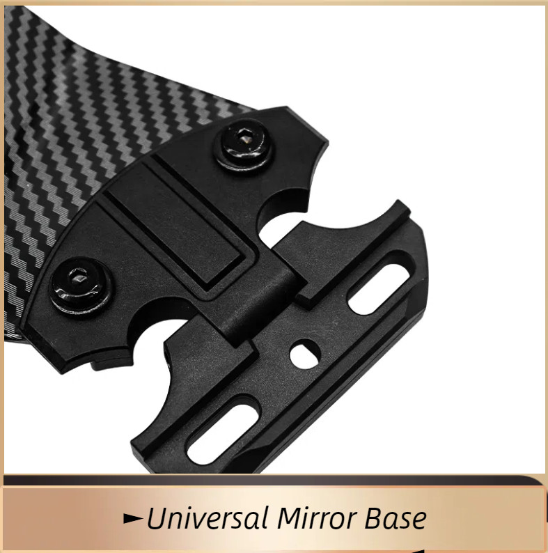 Carbon Fiber Style Black Wind Wing Rearview Mirrors for Suzuki TL1000R 1998-2003