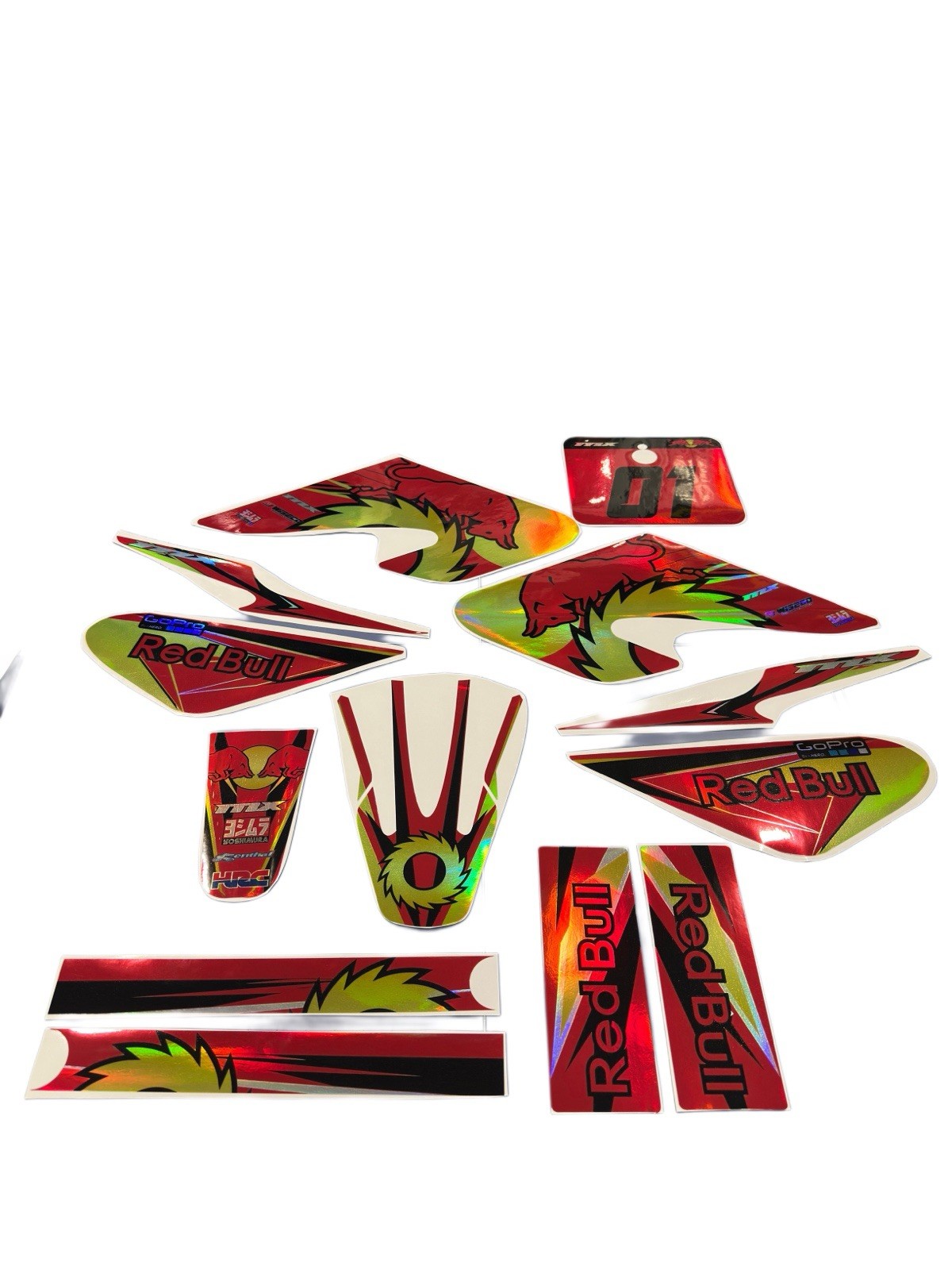 Razor MX500 MX650 graphics kit decals THICK AND HIGH GLOSS HOLOGRAPHIC FINISH