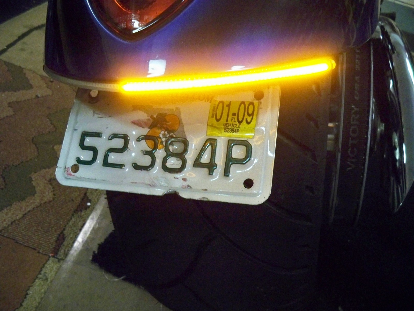 Victory Jackpot LED Under the Fender Turn Signal Light Bar Kit – Smoked Lens