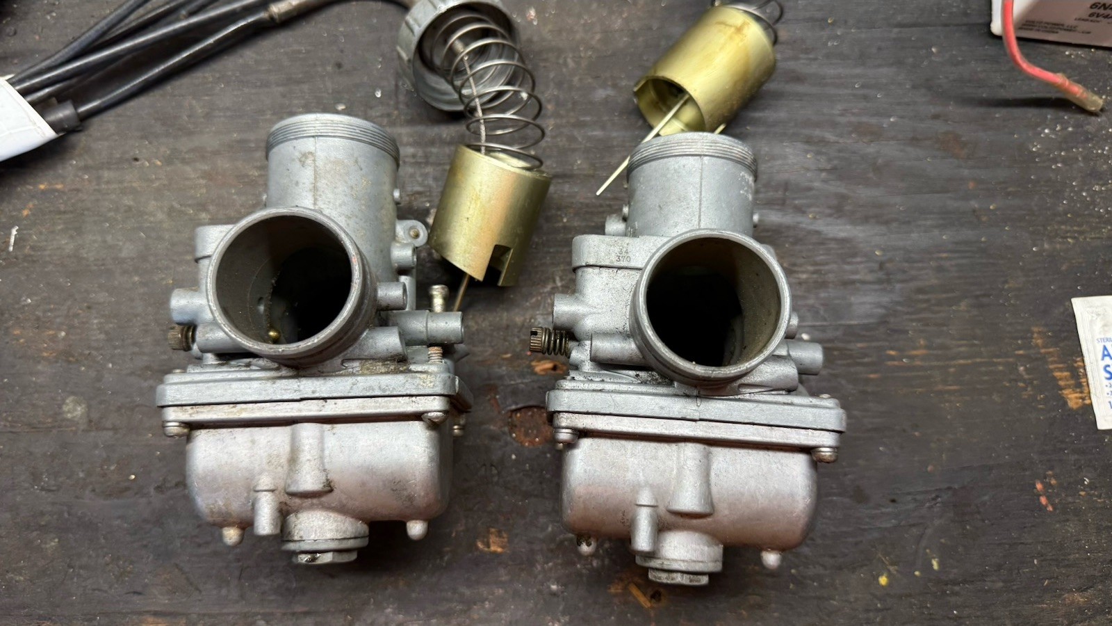 Honda CL450/CB450 VM34 Mikuni Carburetor Set (see Description)