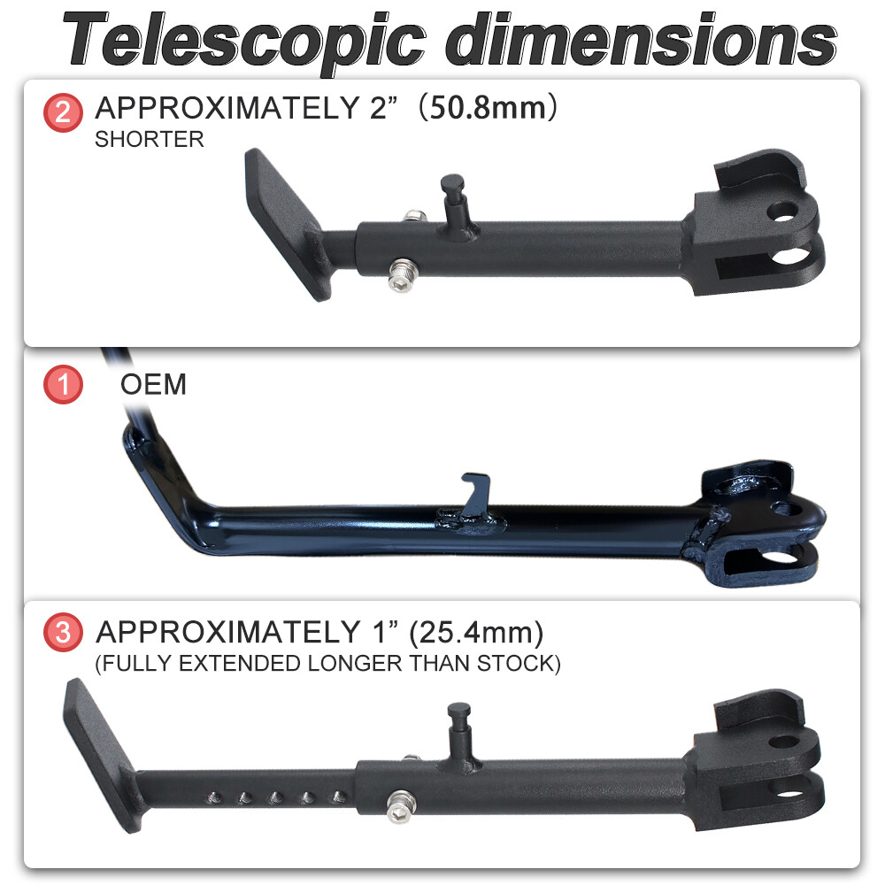 Adjustable Kickstand Side Stand Fit For Yamaha XSR900 2016-2021 MT09 2018-2020