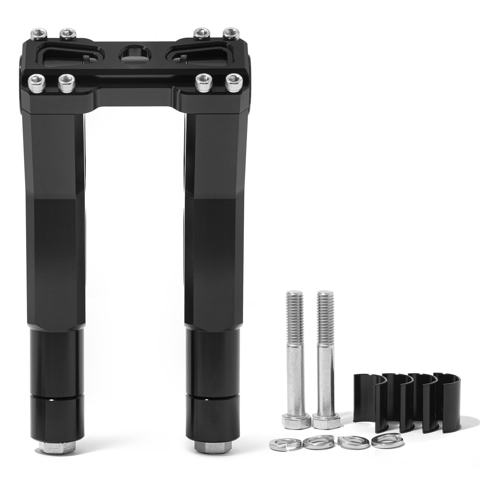 Pullback 7″ 8″ Riser Clamp For Harley Club Style 1″ 1.25″ 1-1/8″bar Dyna Softail