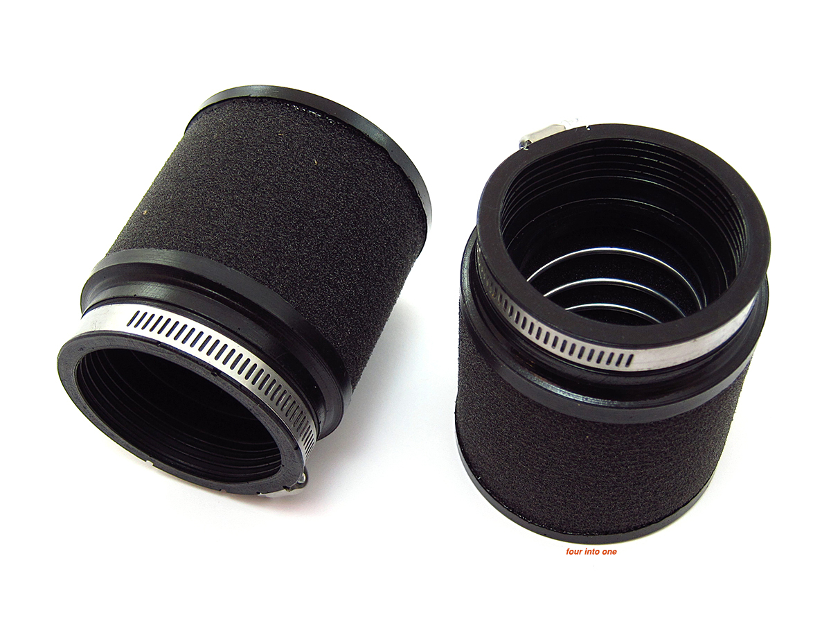 UNI Foam Motorcycle Air Filter Pod Set – 50mm – 52mm – PK-82 – Vintage Cafe