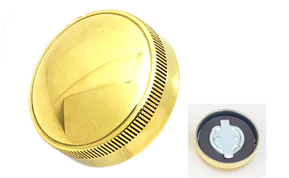 BRASS “Ring” GAS CAP Eaton Style for Harley Gas Tanks 1941 – 1954 Knuckle UL 45