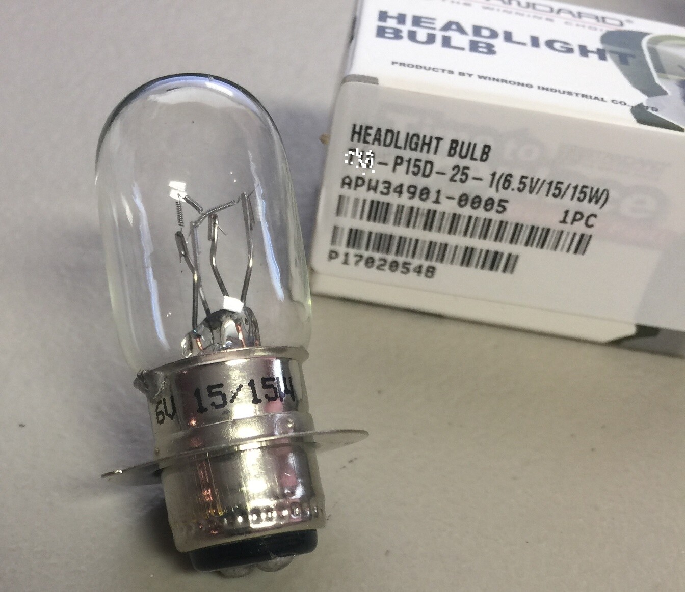 6V15W15W 6 VOLT Headlight Bulb (sold each) ATC90 CT70K0 Z50A CA100 CA110 BULB110