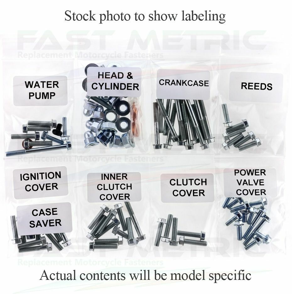 ’06-’09 Yamaha YZ450F Engine Rebuild Bolt Kit | FACTORY style ZINC Fasteners
