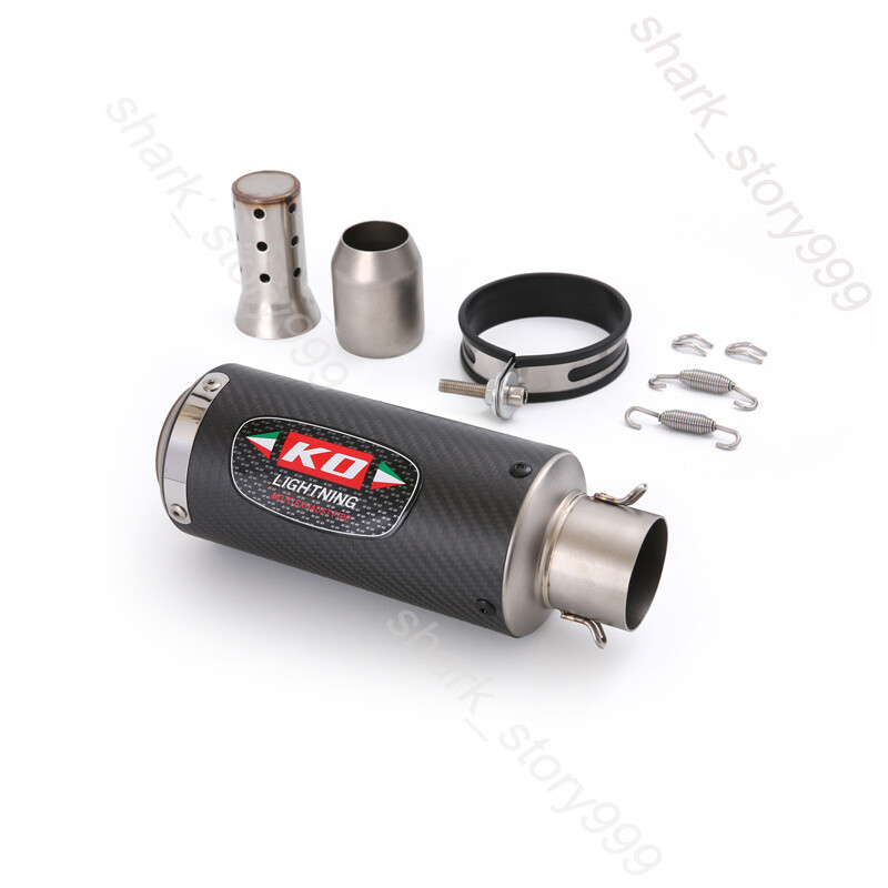 51-38mm Motorcycle Street Bike Exhaust Tips Muffler Pipe With DB Killer Silencer