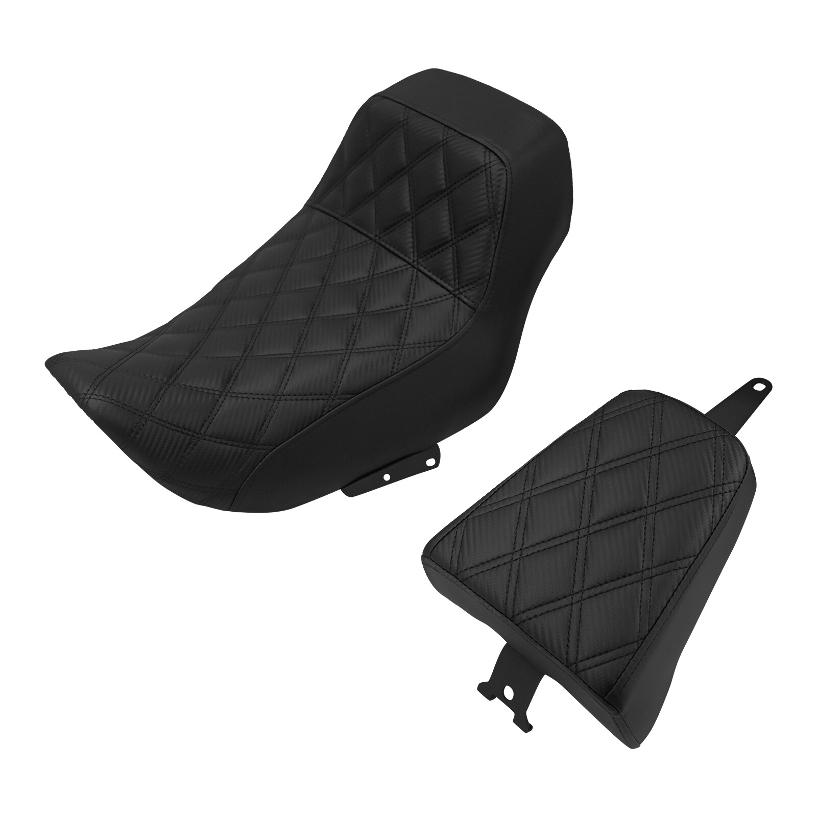 Driver Passenger Seat Black Stitching Diamond For Harley Nightster RH975 22-25