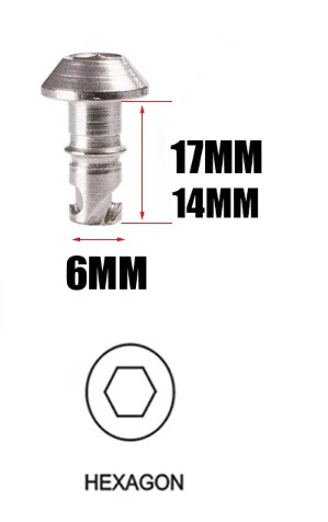 DZUS TYPE FAIRING FASTENERS HEX ALLEN KEY TYPE RIVET SILVER 17mm 10 pack UK