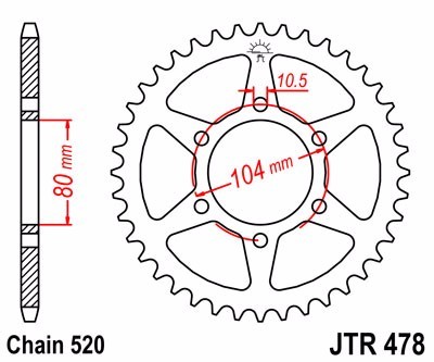 2006-2025 KAWASAKI EX650 EX 650 NINJA JT SPROCKET 15/46 & 520 X1R3 X-RING CHAIN