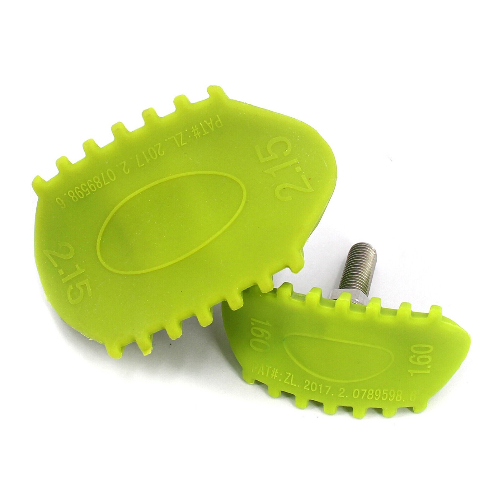 1.6” & 2.15” Width Green Nylon Tire Wheel Rim Locks Moto MX Enduro Dirt Bike