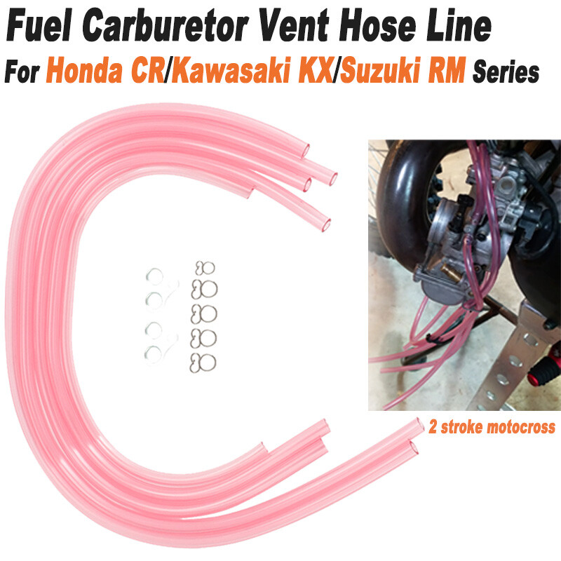 Fuel Carburetor Vent Hose Line For Honda CR/Kawasaki KX/Suzuki RM Series 2stroke
