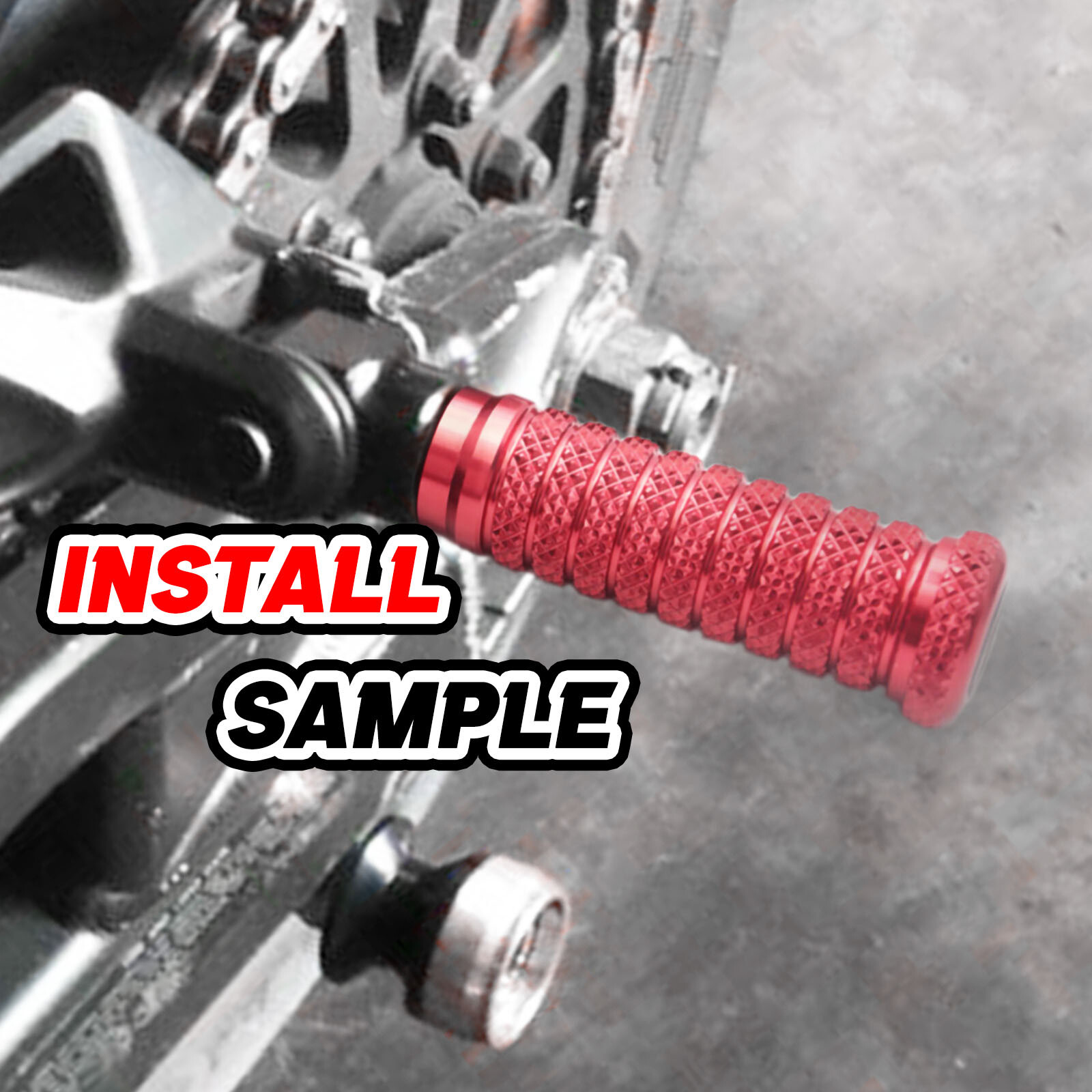 Black Red Gold CNC Rear Footpegs For SUZUKI GSX-R 750 17 18 19 20 21