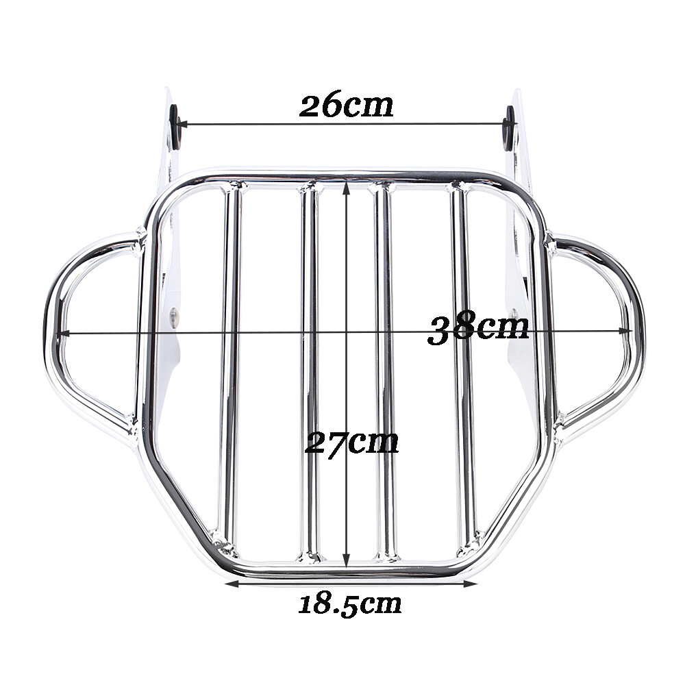 Detachable 2-Up Luggage Rack For Harley Touring Road King Street Glide 09-24