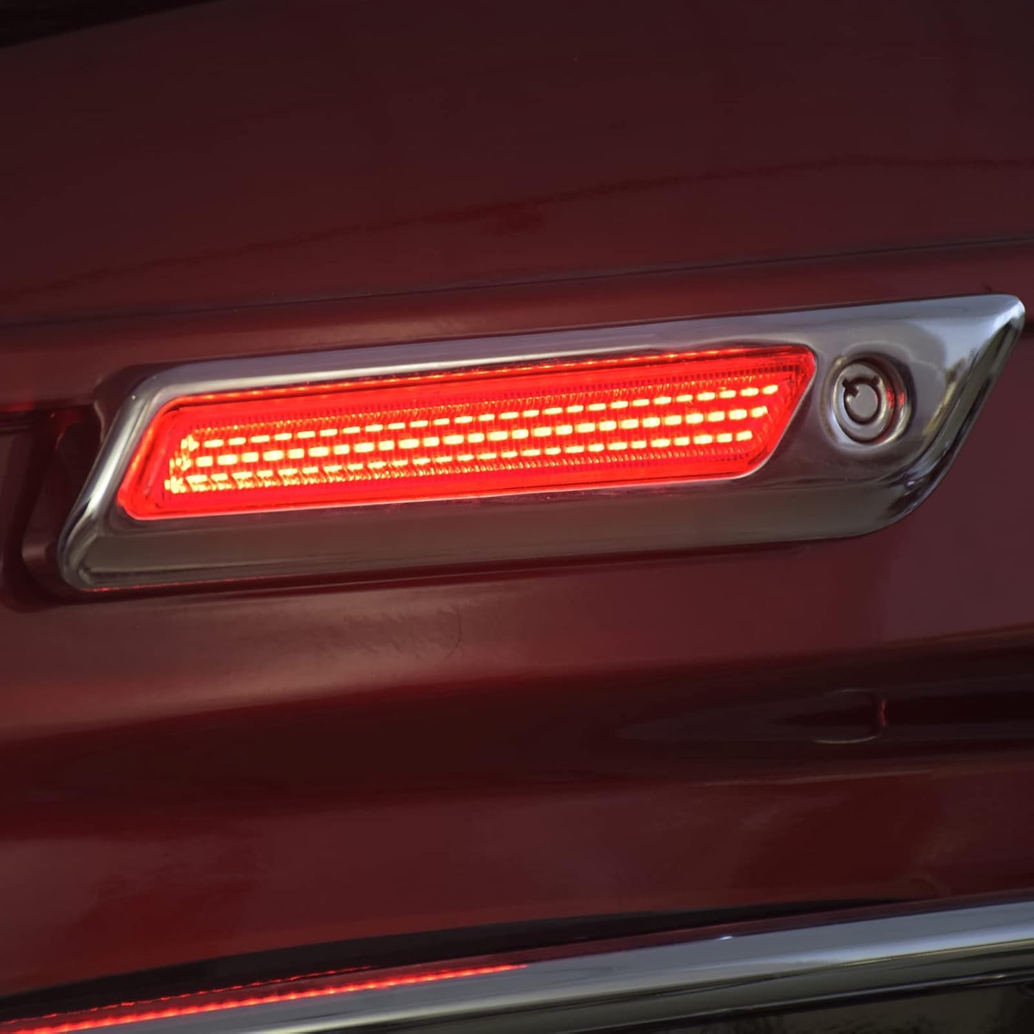 HDBUBALUS Saddlebag Latch Lights Cover Turn Signal Brake Light Fit for Smoke