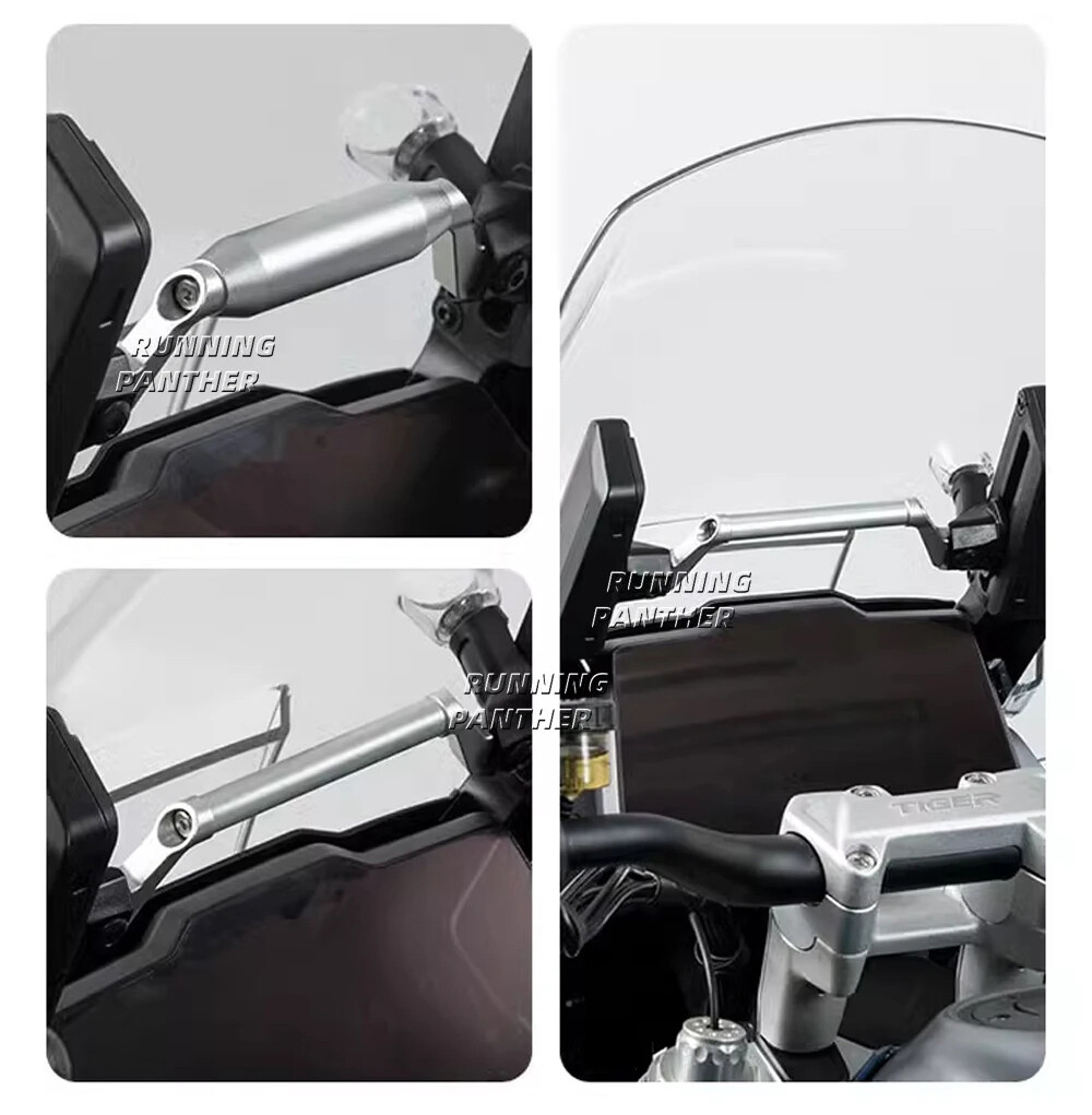 Phone GPS Mount Navigation Bracket Holder Support For Tiger 1200 GT Pro 2023-up