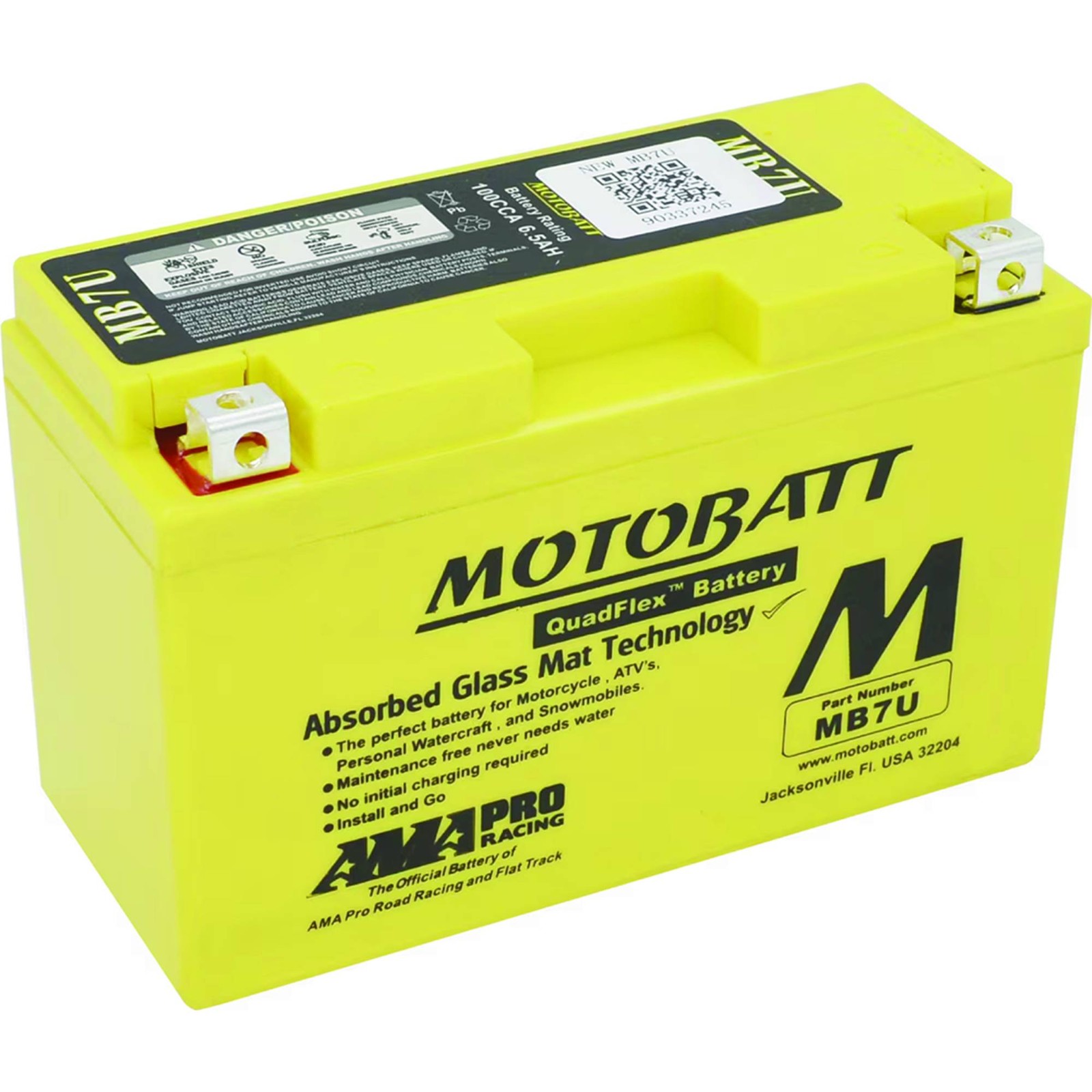 Motobatt Battery For Kawasaki KLX400R KLX400SR 400cc 2003