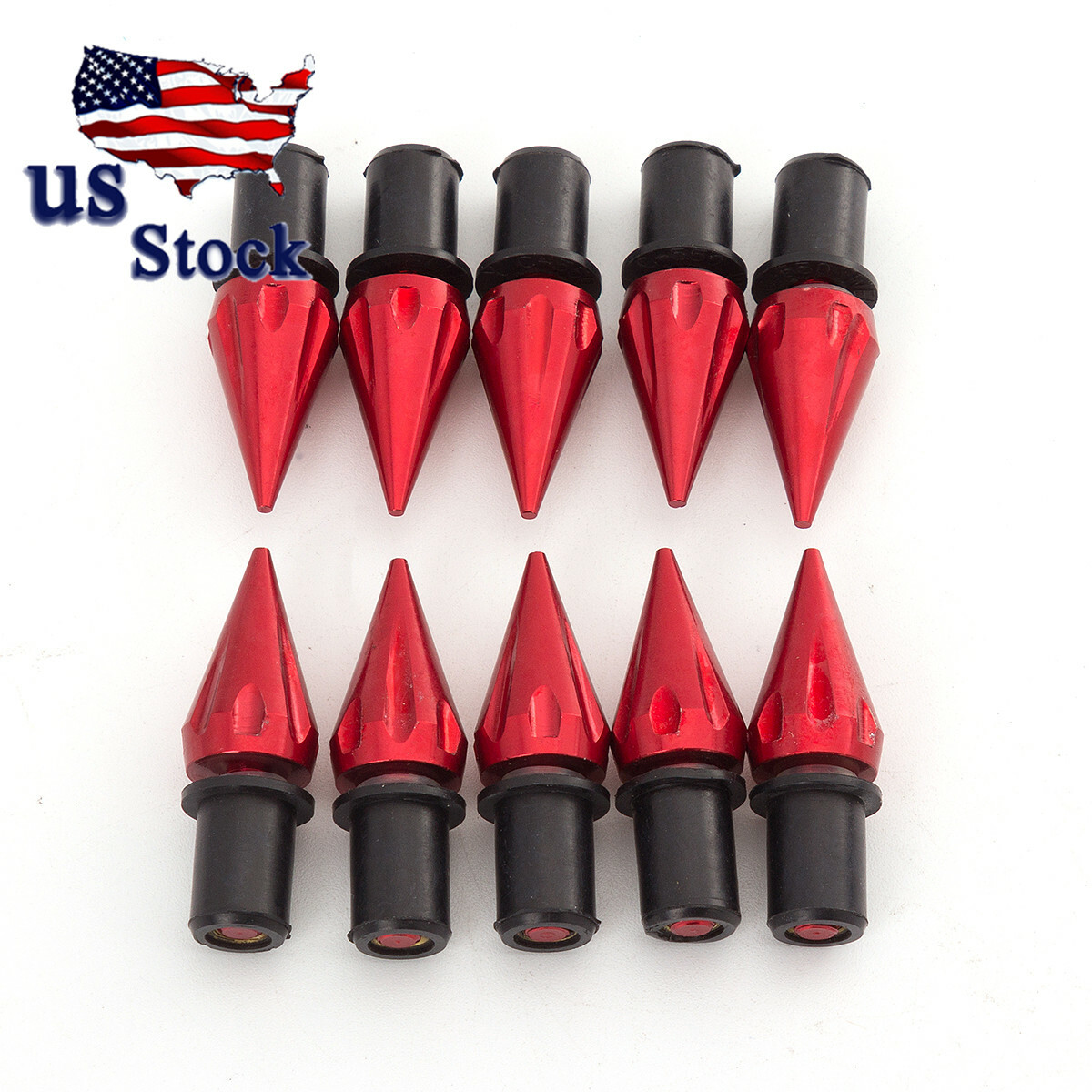 US Stock FXCNC CNC Red Windscreen Bolts Screw Well Nuts Windshield Bolts Screws