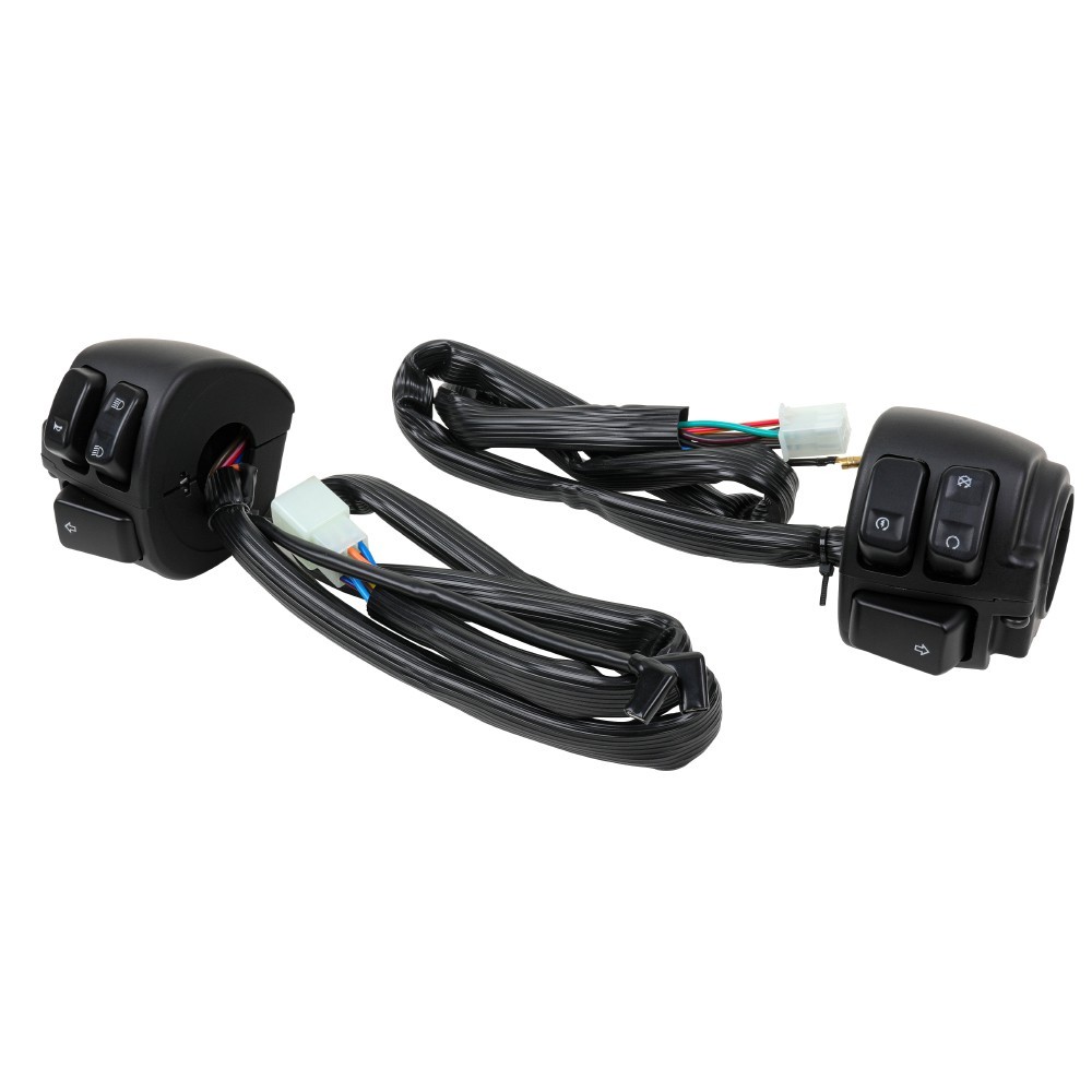 1″ Handlebar Turn Signal Control Switch For Harley Softail Dyna Sportster V-Rod