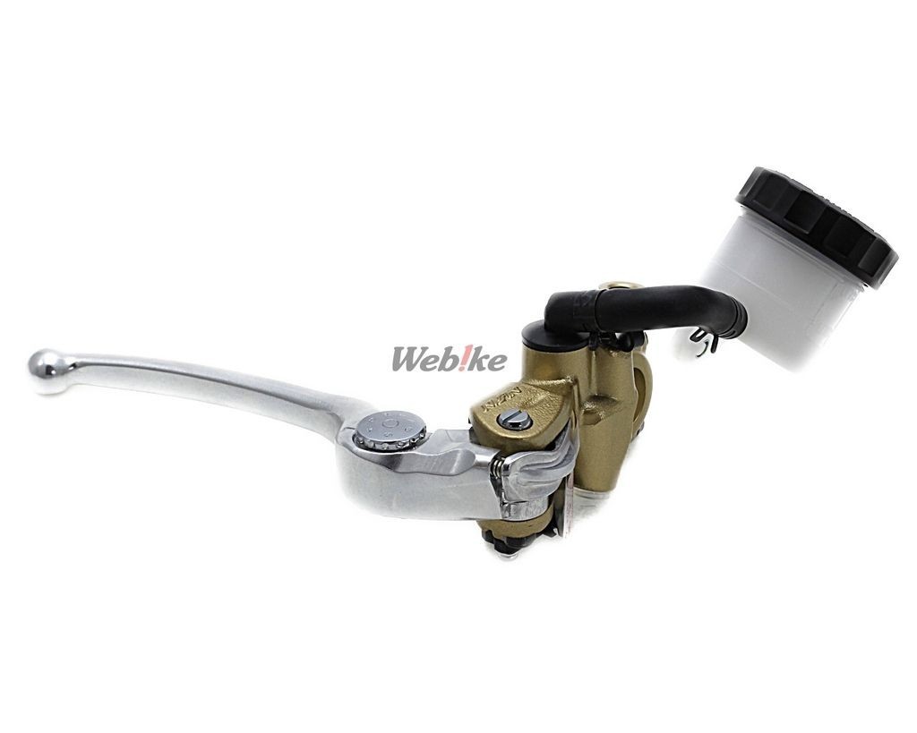 Nissin Radial Front Brake Master Cylinder 19mm Gold Body Silver Lever From Japan