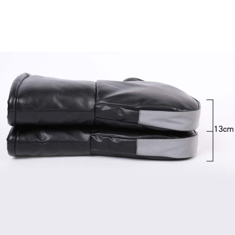 Motorcycle Handlebar Gloves Hand Fur Muffs PU Leather Winter Thermal Warm Mitts