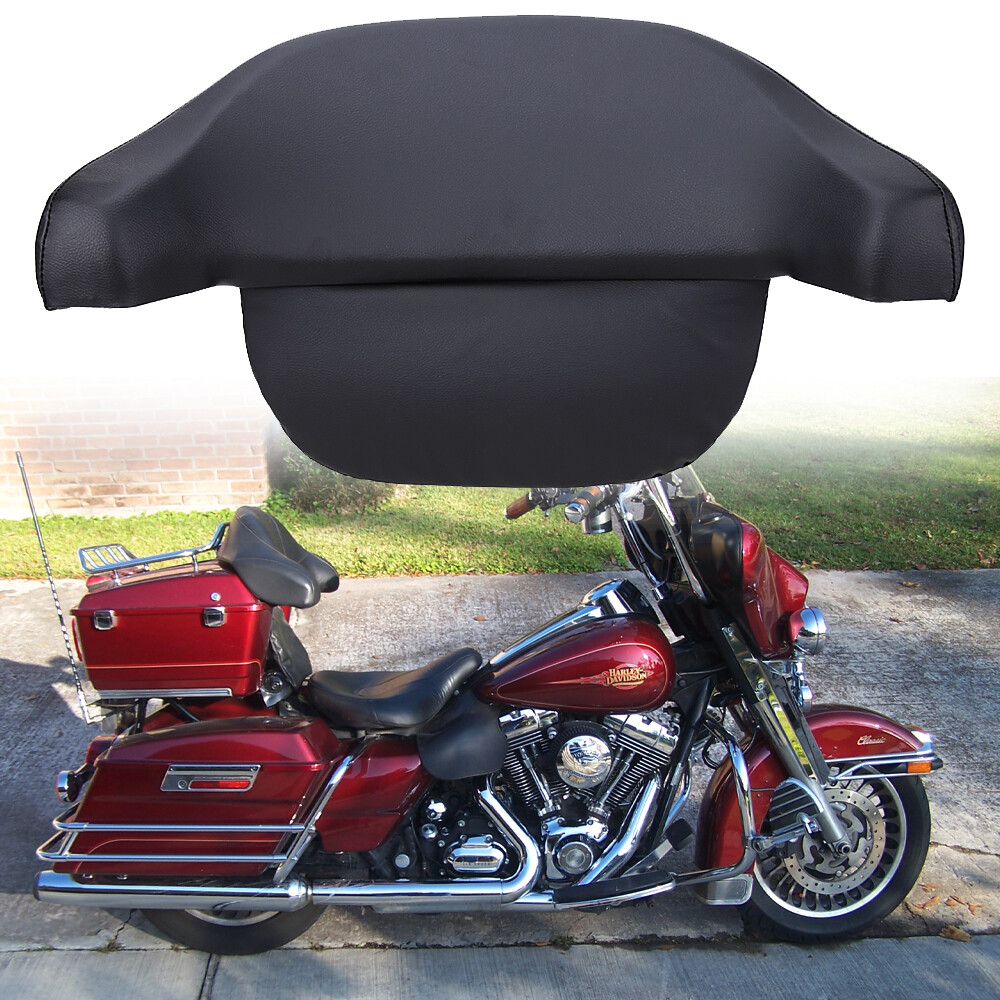 King Backrest Pad Box Trunk Back Rest For Harley Touring Tour Pack Pak 1997-2013