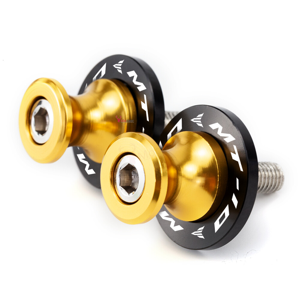 Motorcycle Swingarm Spools Sliders Stand Screws M6 1 Pair For YAMAHA MT-10 MT10