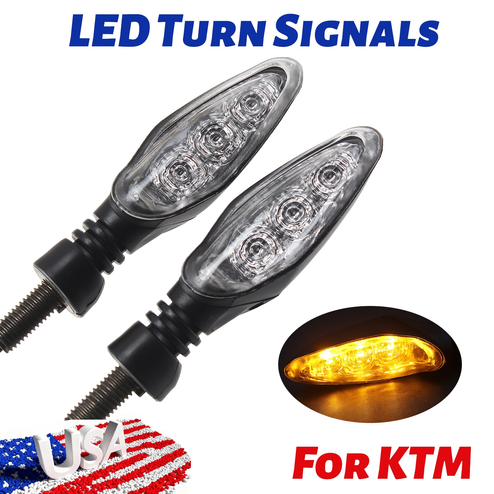 LED Turn Signals For KTM 1290 Super ADV, 890/790 ADV, 890 DUKE, 690 Enduro R