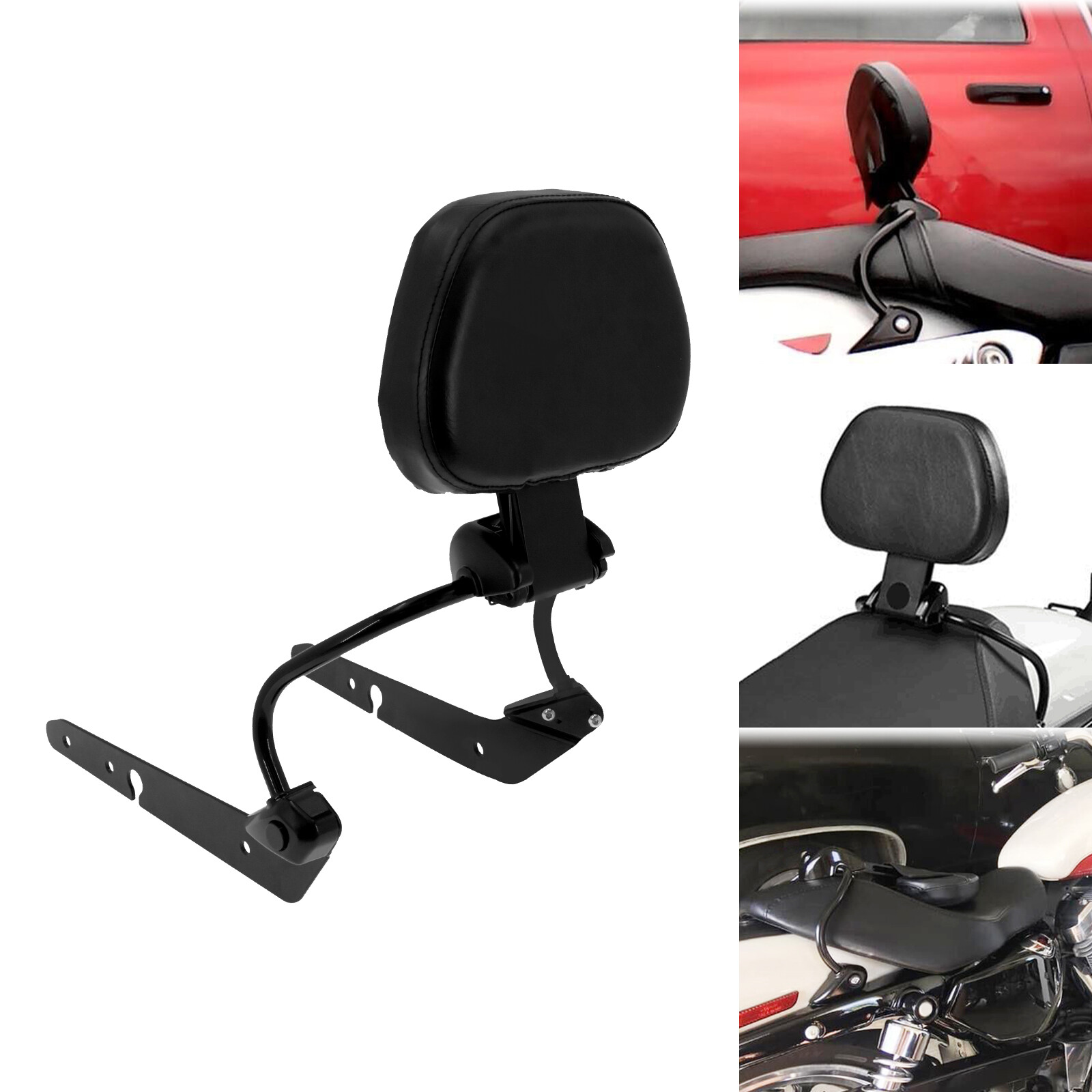 Driver Detachable Backrest Sissy Bar For Harley Sportster 48 72 XL883 1200 04-22