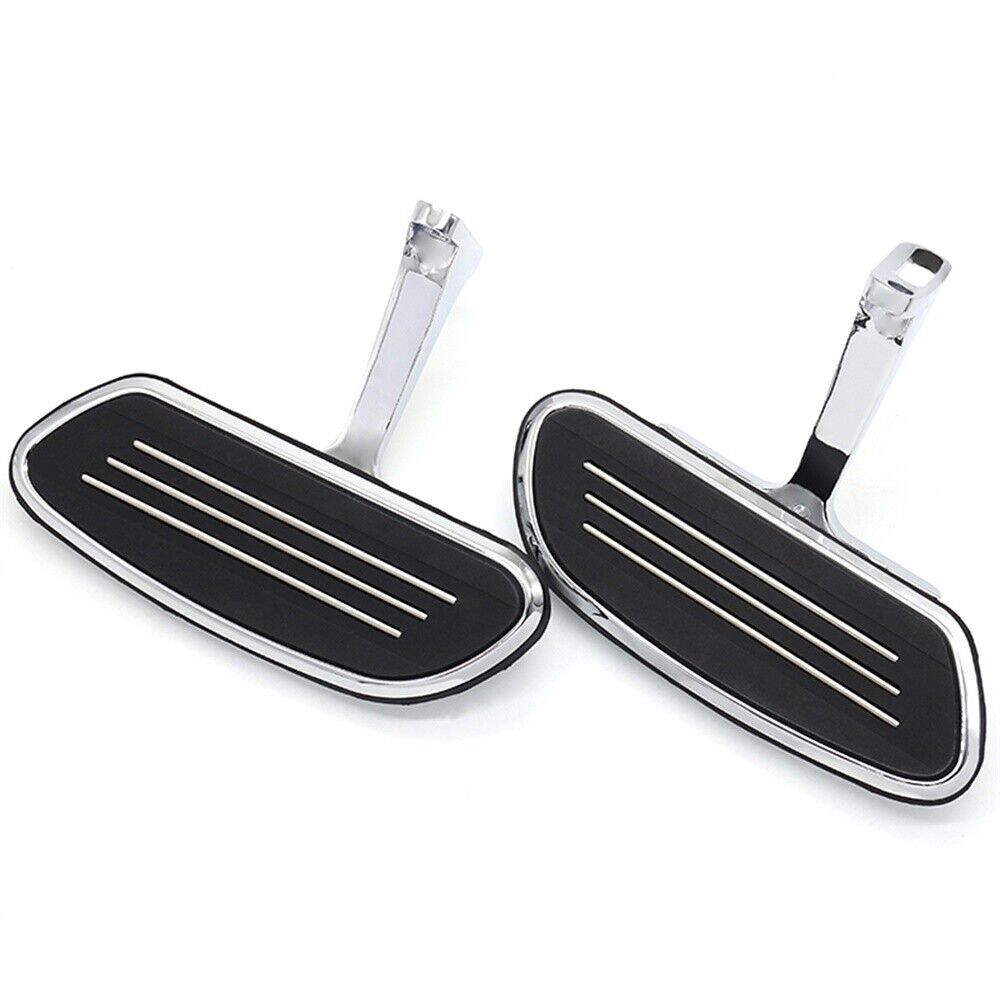 For Harley Road King FLHR 1994-2023 Chrome Passenger Footboard Rear Floorboards