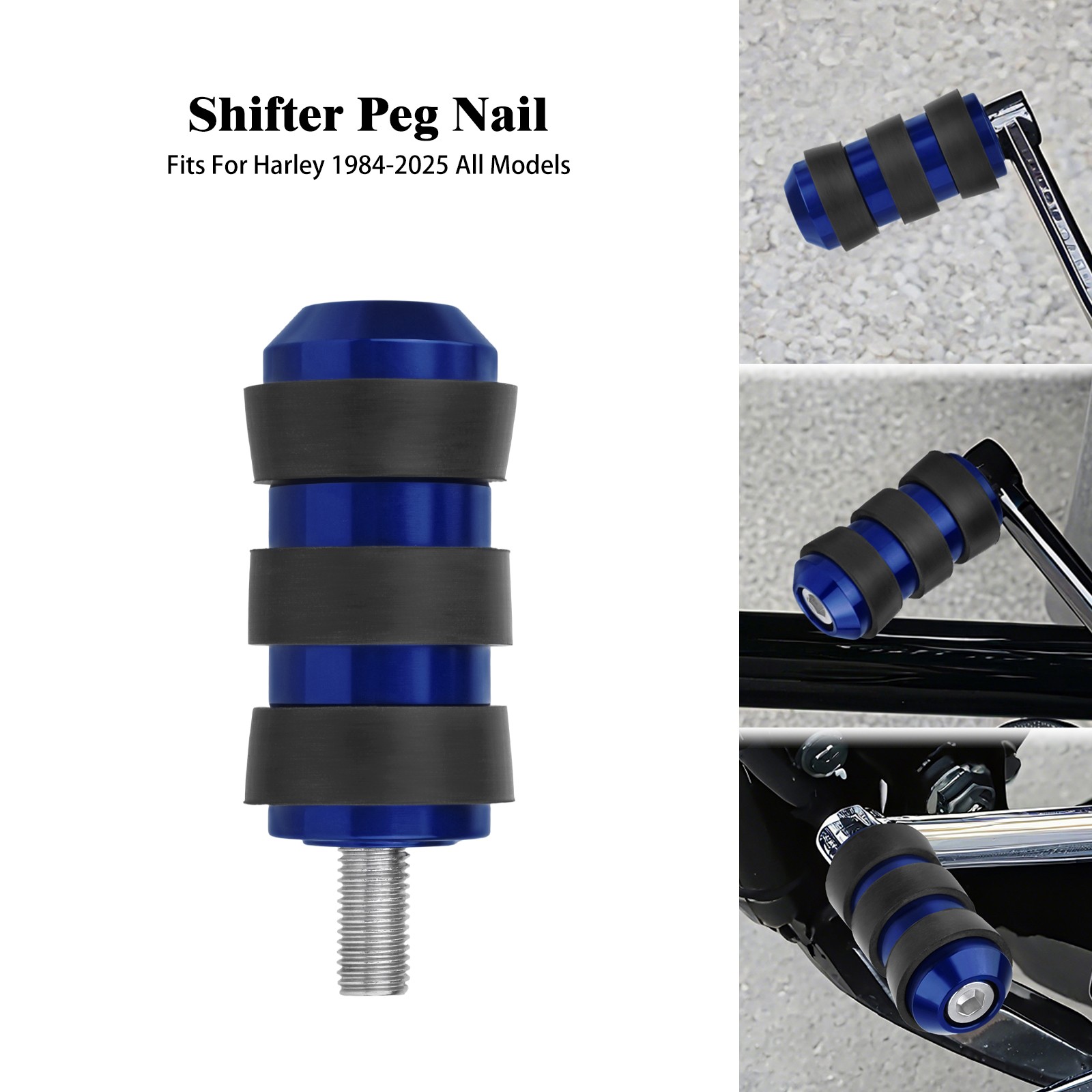 Toe Foot Shifter Blue Shift Peg For Harley Sportster Touring Softail Fatboy Dyna