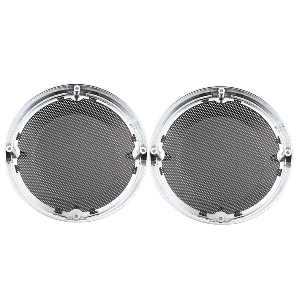 Fit for Harley Touring 1983-2023 Chrome 6.5″ Saddlebag Lid Speaker Grill Covers